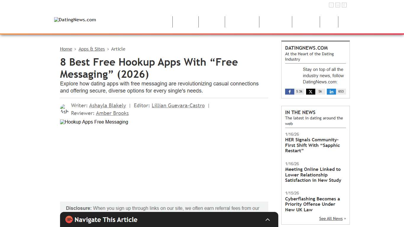 8 Best Free Hookup Apps With “Free Messaging” (2026)